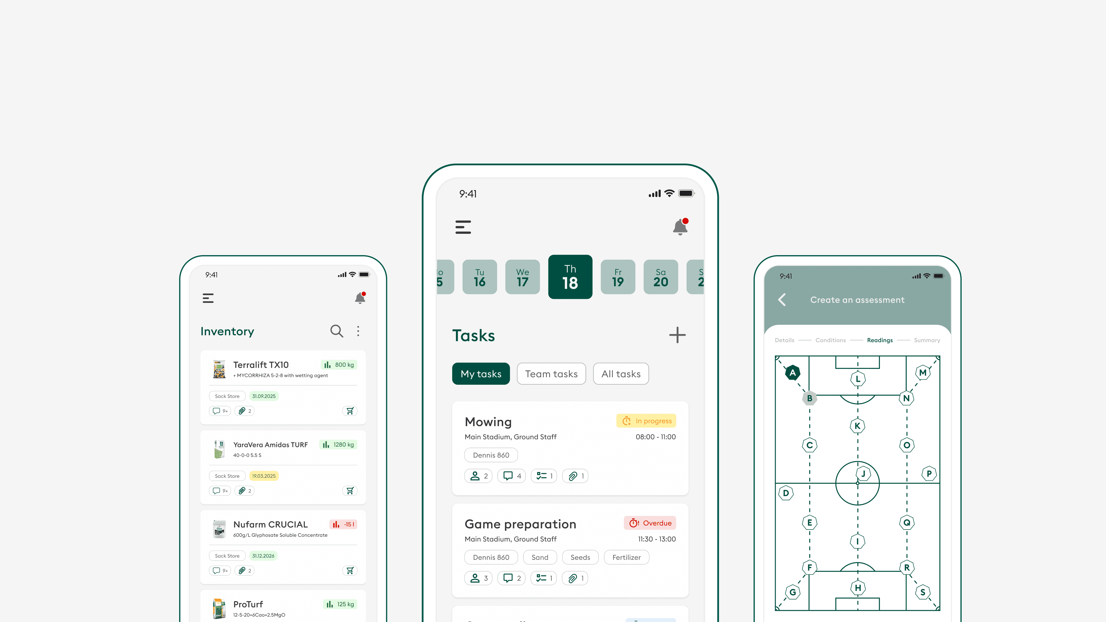 Mobile app interface